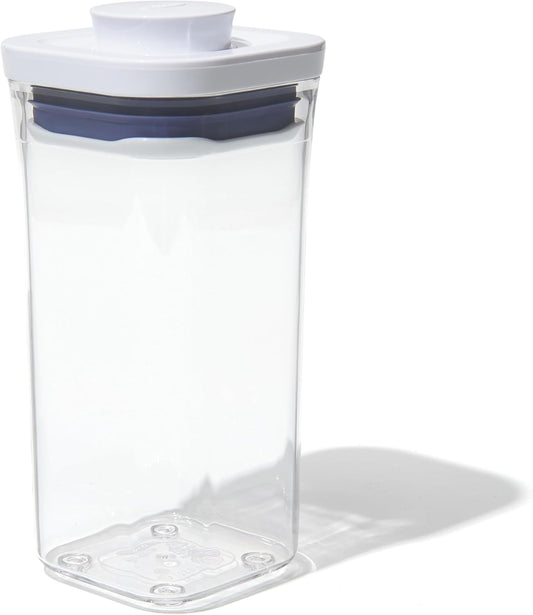OXO Good Grips POP Container - Airtight Food Storage - Mini Square Short 0.5 Qt Ideal for 1 lb of baking soda or 14 oz of grains