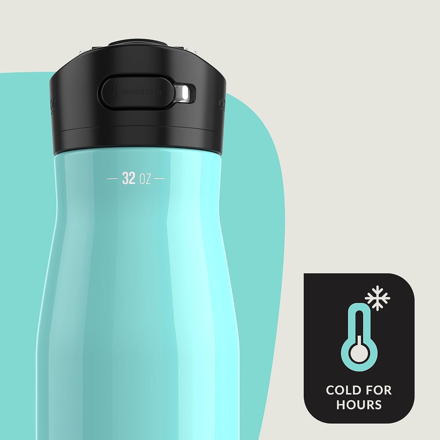 Contigo Ashland Beverage Water Bottles 32oz (Pack of 1) Jade Vine