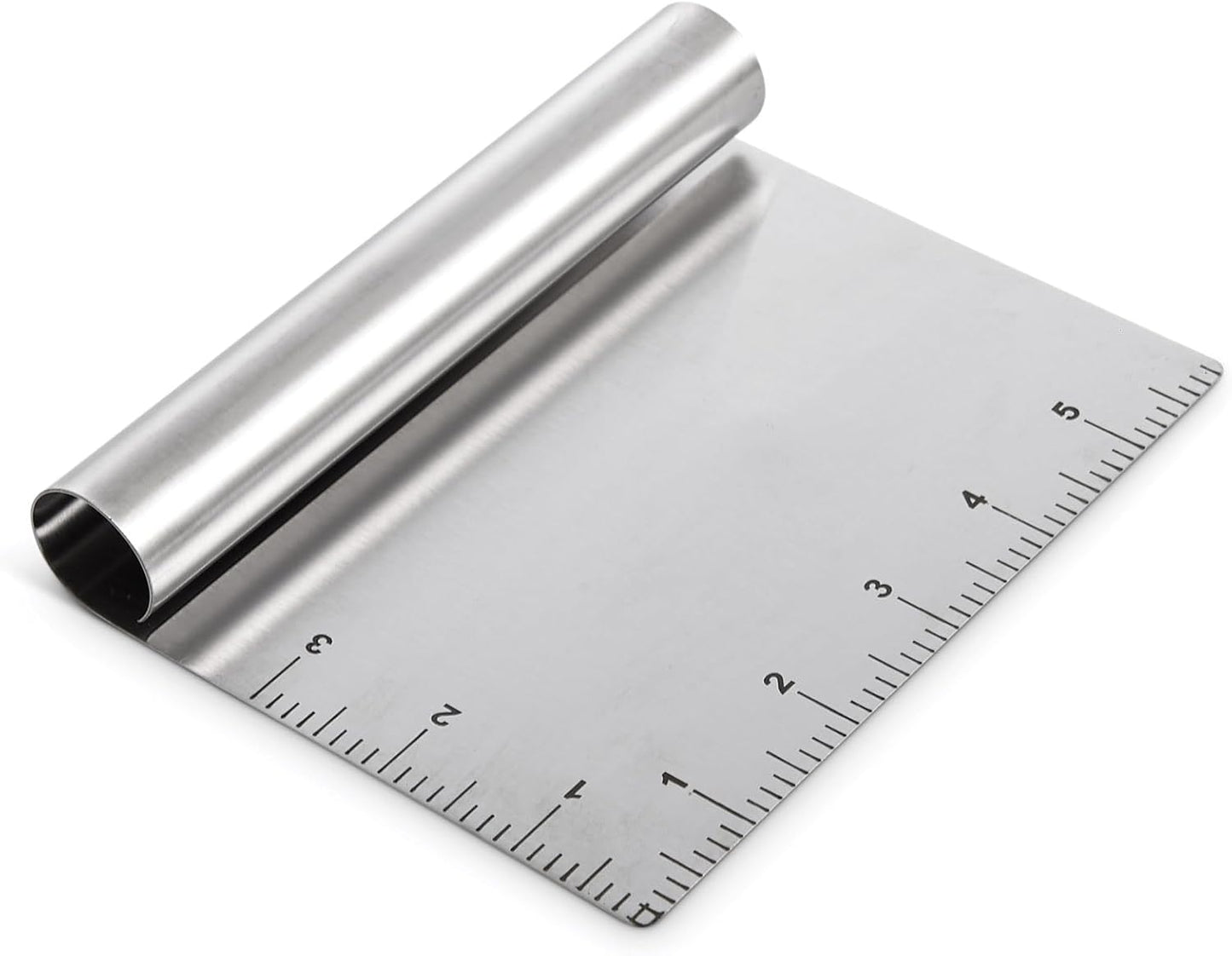 Mrs. Anderson's Baking Pastry Dough Cutter Scraper with Measurements, Stainless Steel