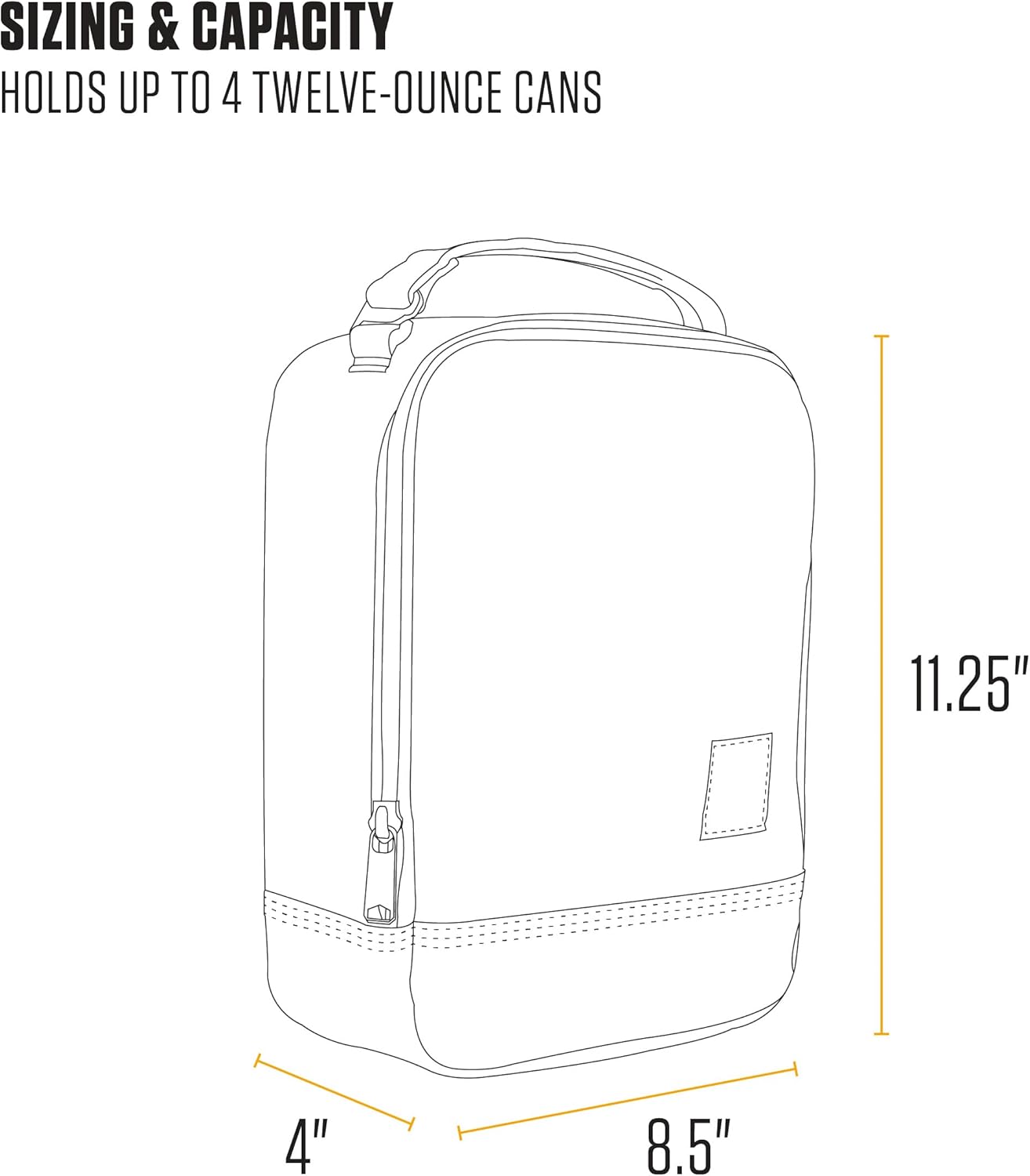 Carhartt Insulated Lunch Cooler For Men and Women, Fully Insulated Lunch Pale for Everyday Use, Port