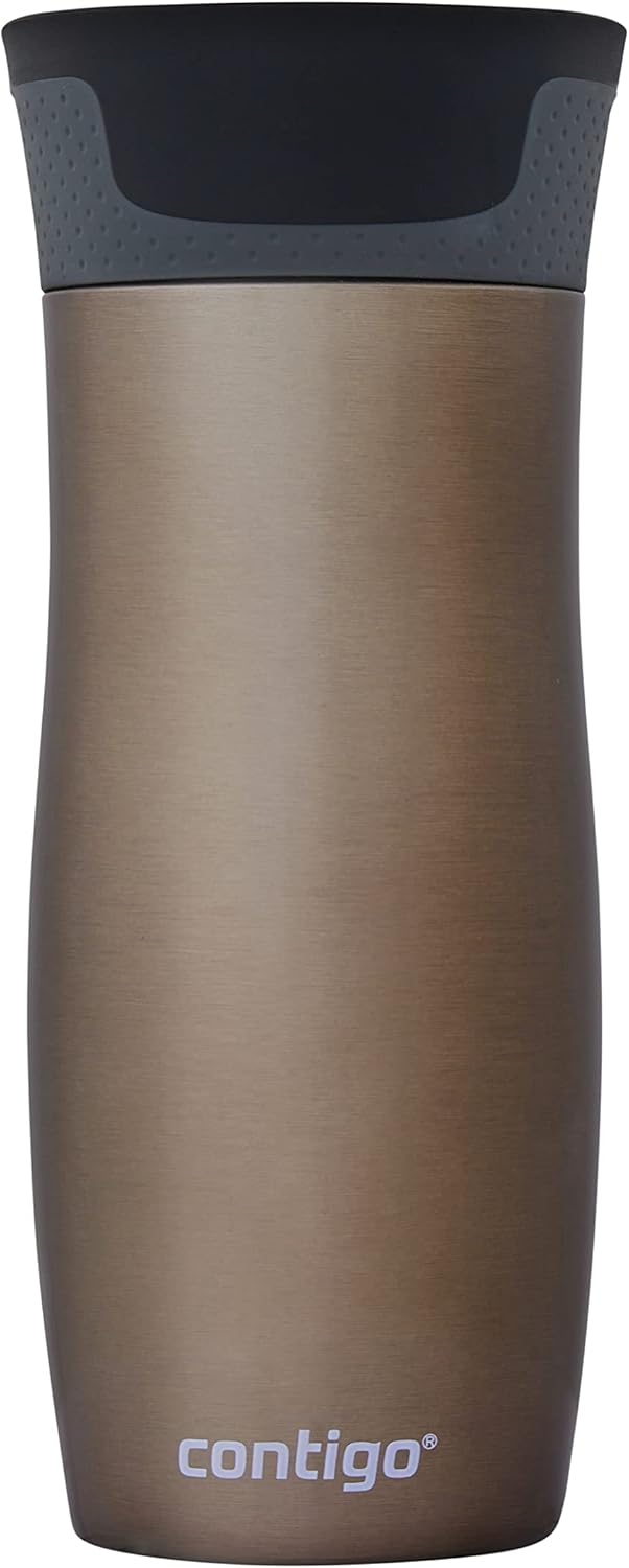 Contigo West Loop Autoseal Travel Mug, Stainless Steel Thermal Mug, Vacuum Flask, Leakproof Tumbler, Coffee Mug with BPA-Free Easy-Clean Lid