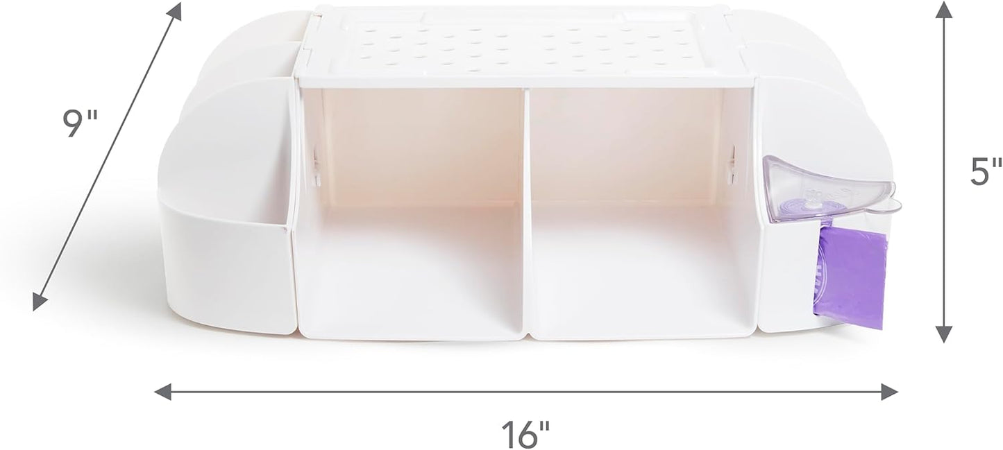Munchkin® Diaper Change Organizer, Green/white