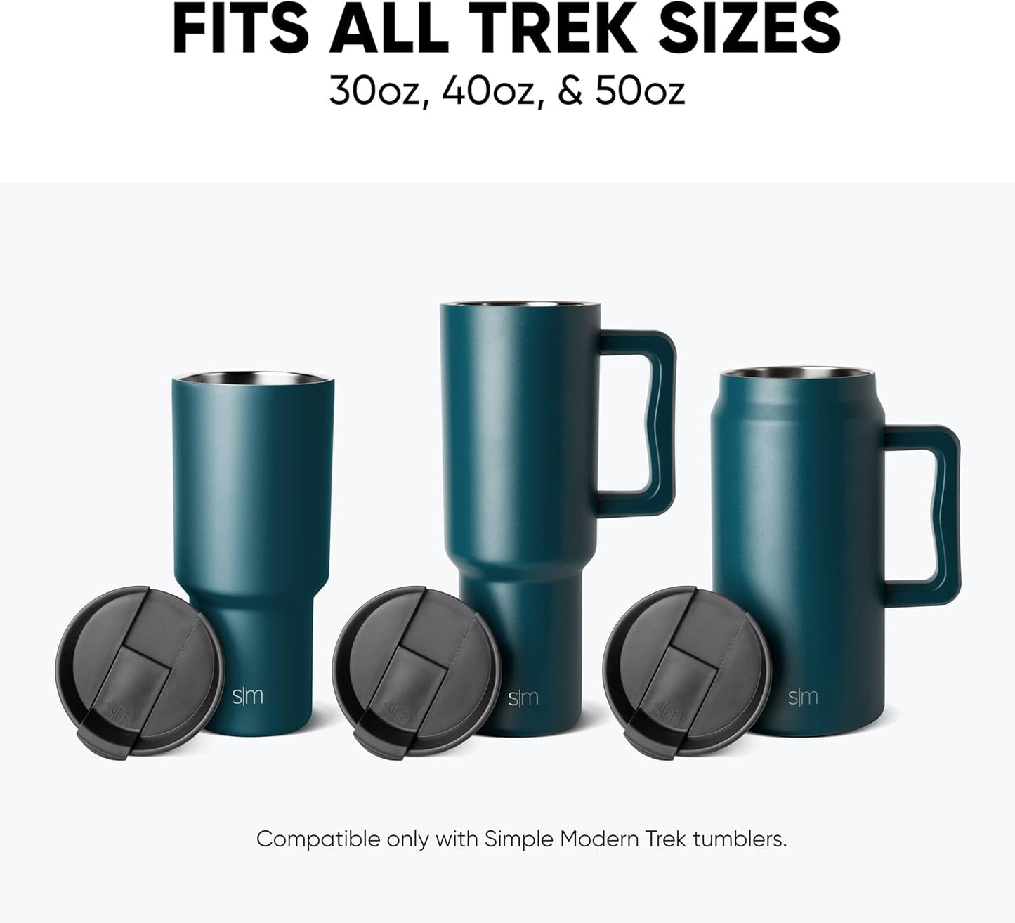 Simple Modern Tumbler Flip Lid | Reusable Replacement ONLY Fits Simple Modern | Stainless Steel Trek Travel Coffee Mug Water Bottle | Trek Collection | Lavender Mist