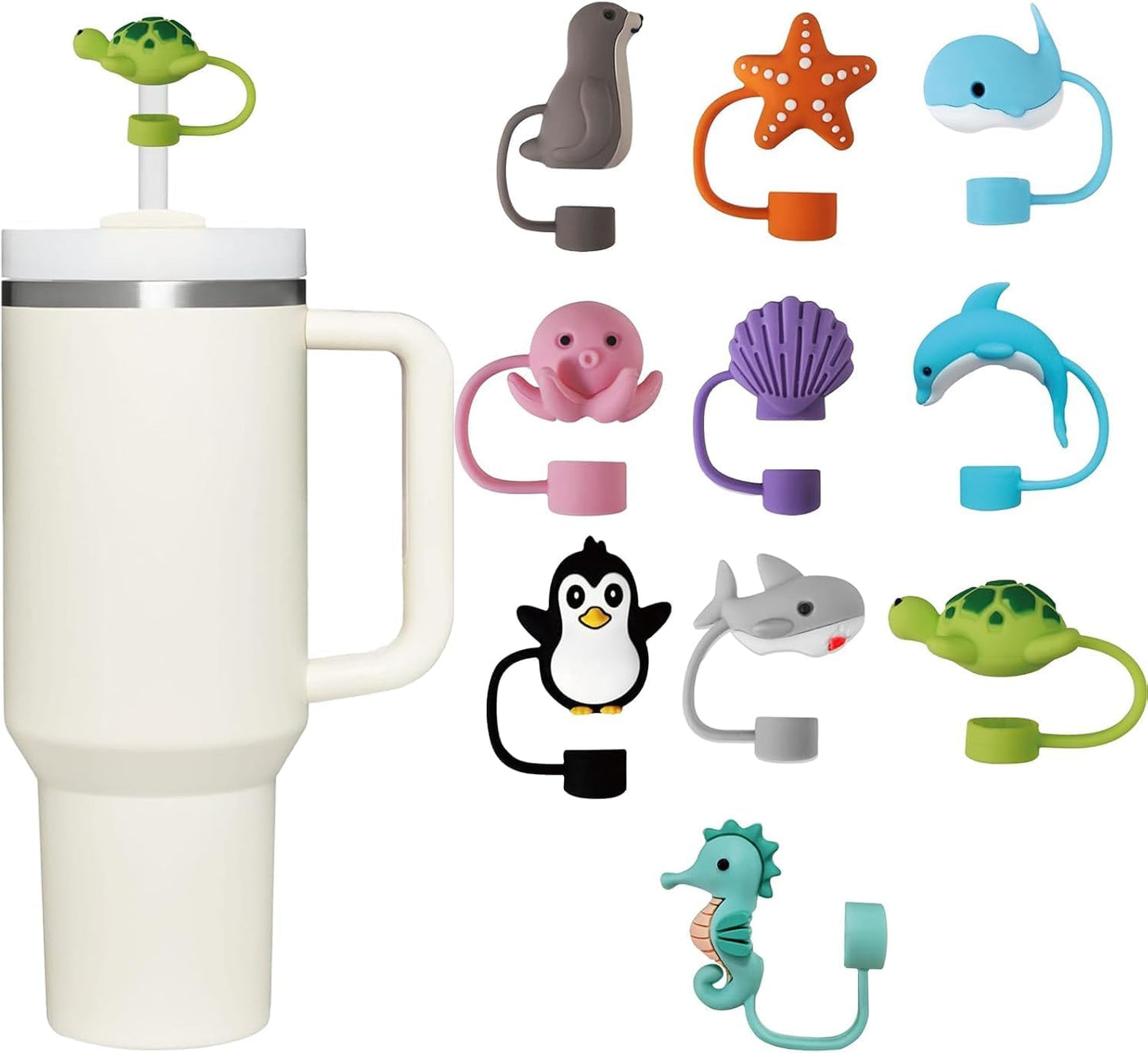 Customized Your 5Pcs Straw Topper for Stanley/Owala/Brumate/Hydro 10mm/0.39inch Diameter Straws