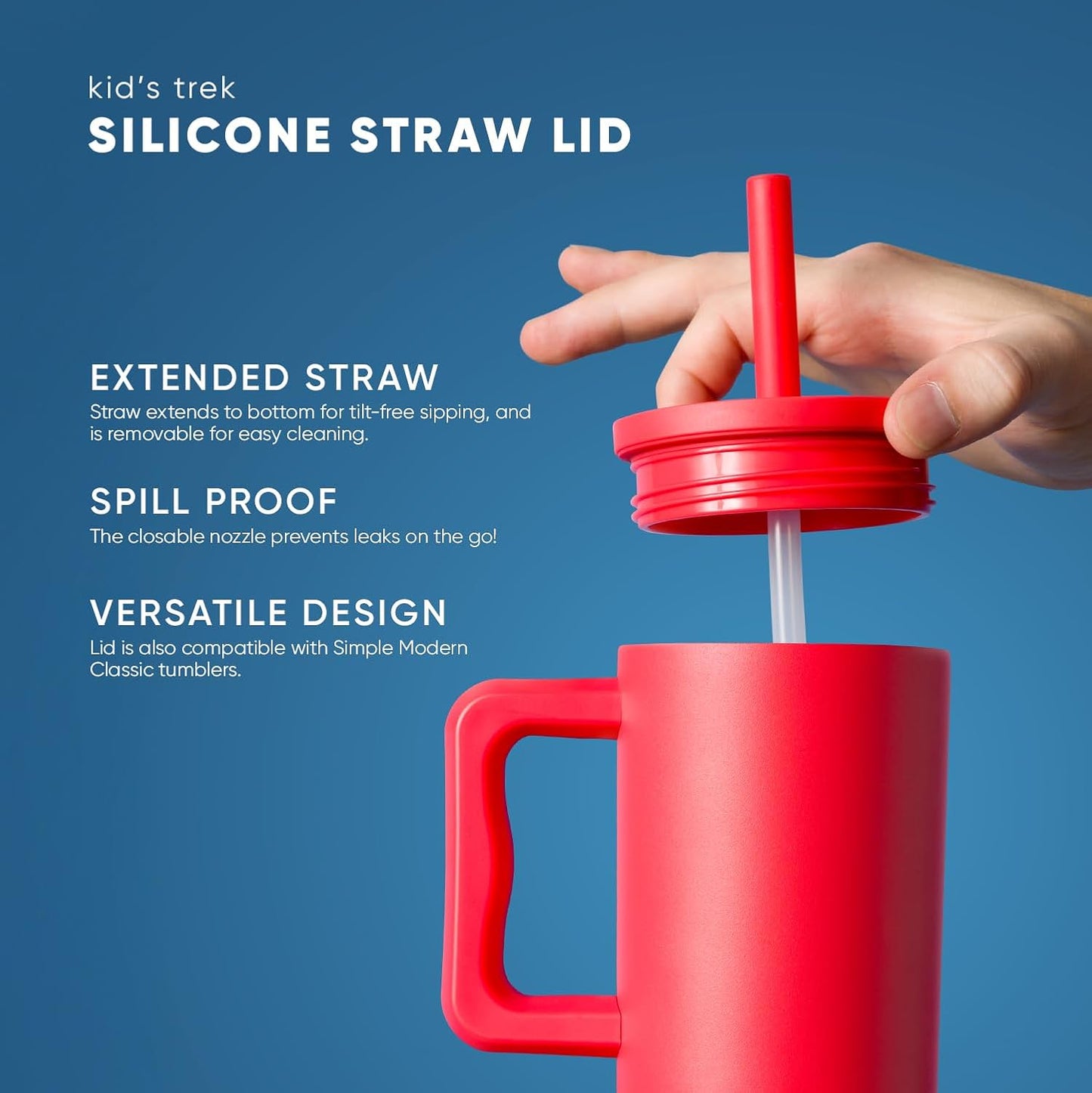 Simple Modern Disney Kids 24 oz Tumbler with Handle & Silicone Straw Lid Spill Proof and Leak Resistant Reusable Stainless Steel Bottle Gift Kids Boys Girls Trek Collection Iconic Mickey(Pack of 12)