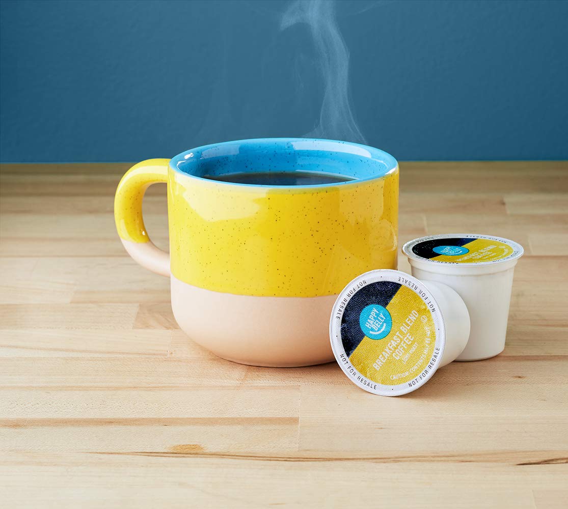 Amazon Brand - Happy Belly Light Roast Coffee Pods, Breakfast Blend, Compatible with Keurig 2.0 K-Cup Brewers, 100 Count (Pack of 2)