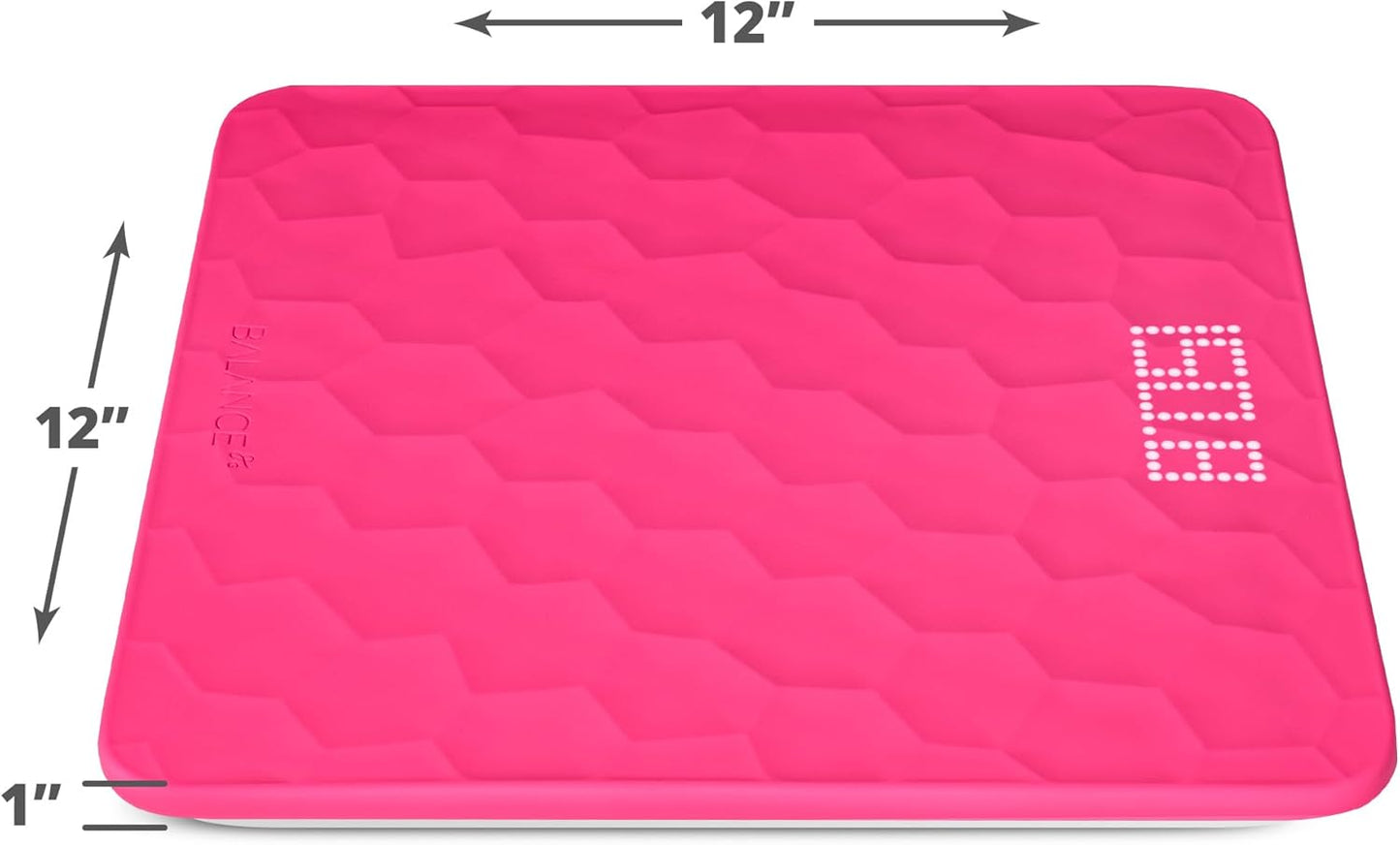 Greater Goods Colorful Designer Bathroom Scale: Non-Slip Silicone Cover, Hidden LED Display, Spot-On Precision, 400 lb Capacity