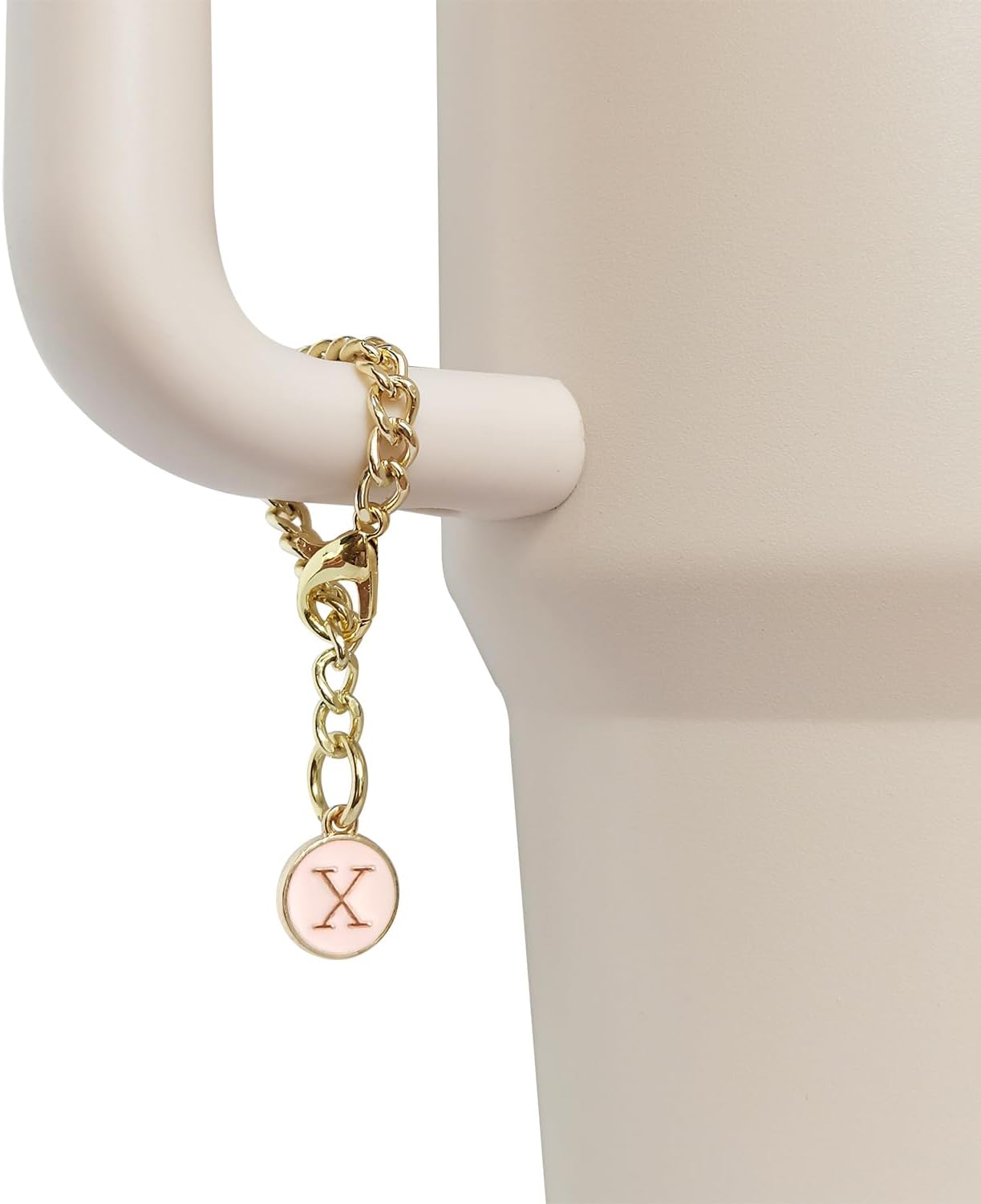 Letter Charm Accessories for Stanley Cup 2PCS Initial Name ID Personalized Handle Charm for Stanley Tumbler