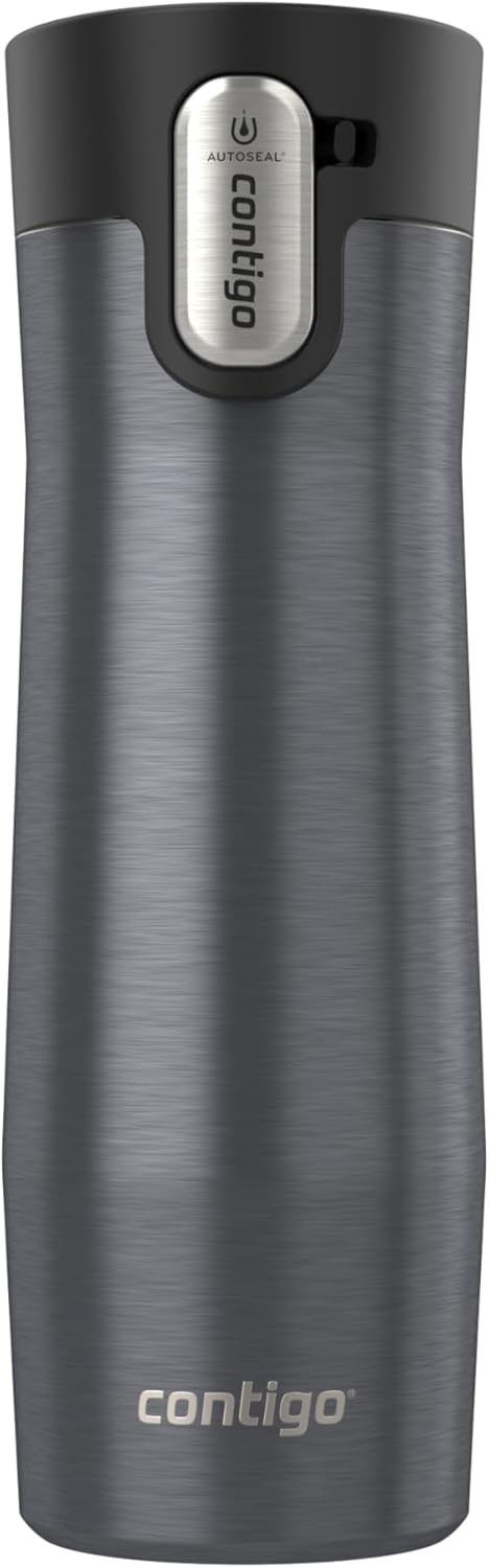 Contigo AUTOSEAL West Loop Vacuum-Insulated Stainless Steel Travel Mug with Easy-Clean Lid 20 oz Sake