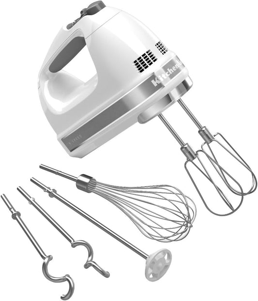 KitchenAid 9-Speed Hand Mixer - KHM926, White