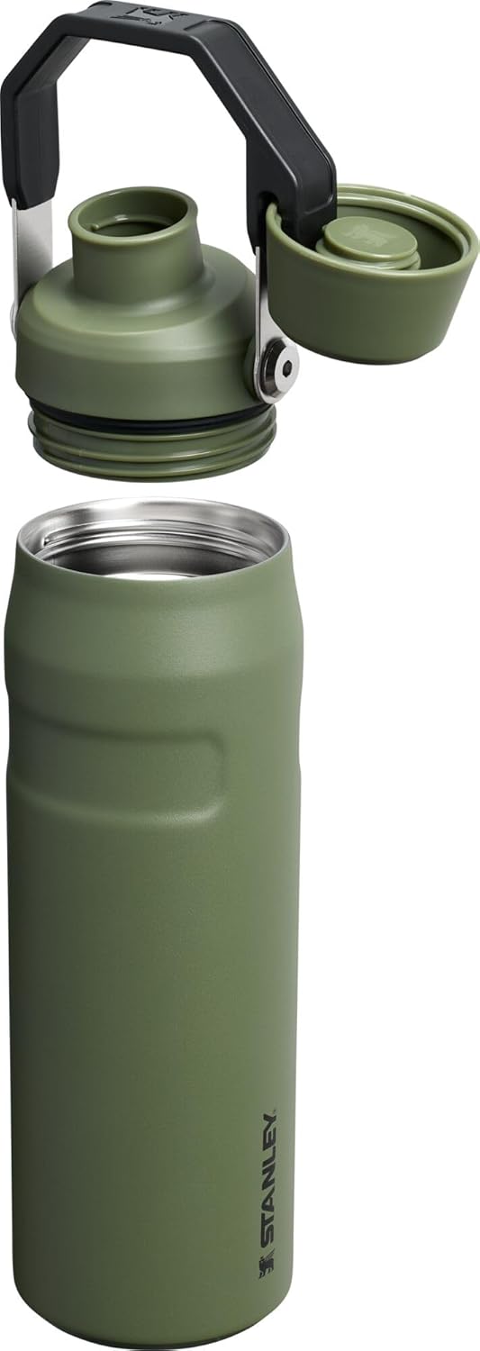 Stanley IceFlow Fast Flow Water Bottle | Angled Spout Lid | Lightweight & Leakproof for Travel & Sports | Insulated Stainless Steel | BPA-Free