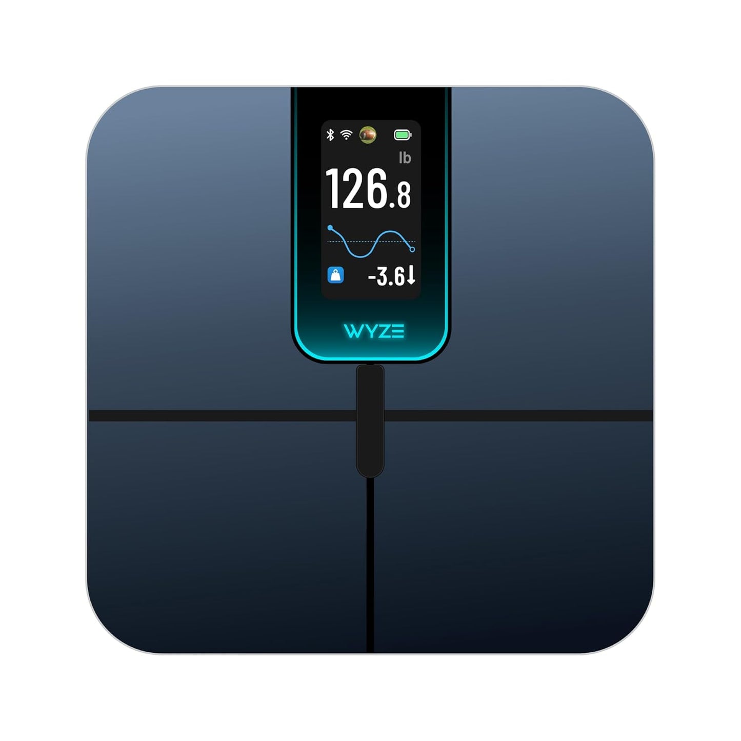 WYZE SCALE - Smart Scale Ultra with 4.3" Color Display, Digital Scale for Body Weight BMI Muscle Mass, Heart Rate Monitor, Wi-Fi & Bluetooth Weight Scale with Baby/Pet/Luggage Mode, 400lbs, Black