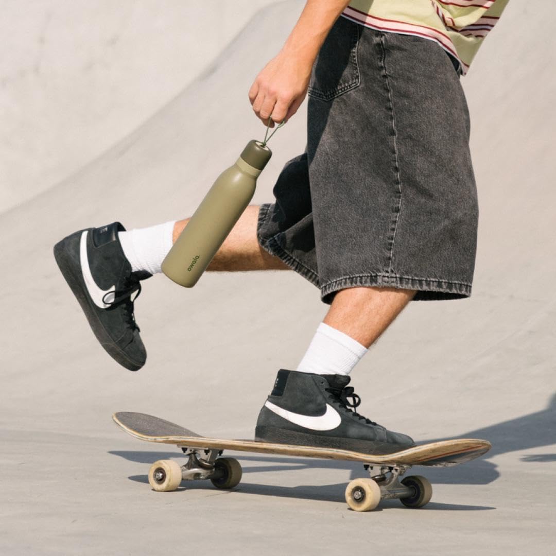 Owala FreeSip Twist Insulated Stainless Steel Water Bottle with Straw for Sports and Travel, BPA-Free, 24-oz, Off Road