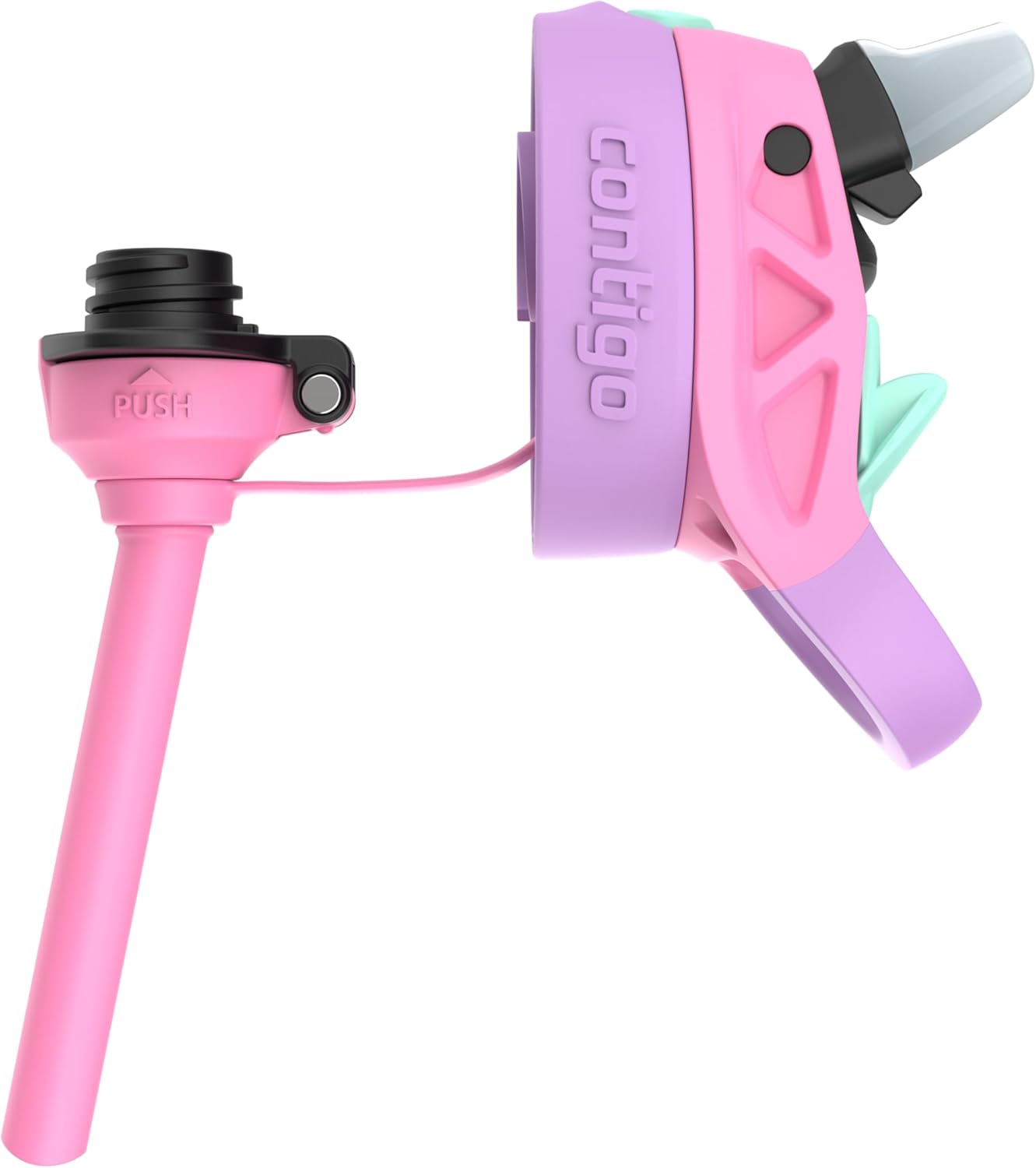 Contigo Autospout Water Bottle with Straw 13 oz Azalea/Pansy