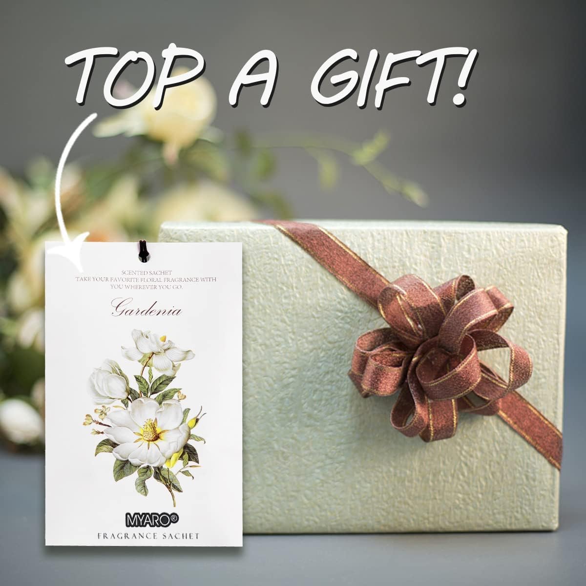 MYARO 12 Packs Scented Sachets for Drawer and Closet, Long-Lasting Potpourri Bags Closet Air Freshener Home Fragrance Sachet 3 Scents Options- Lavender, Bloomy Flower, Gardenia