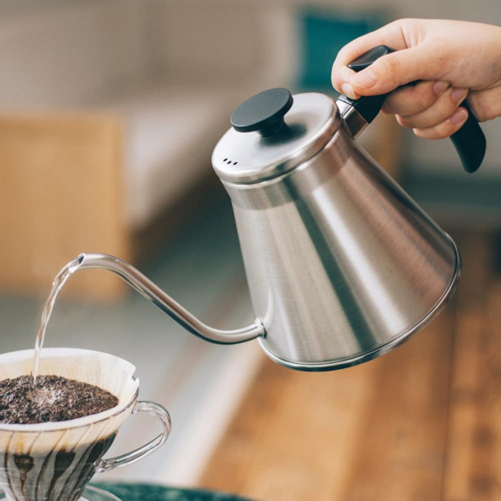 Hario V60 "Fit" Gooseneck Drip Kettle, 1200ml, Silver