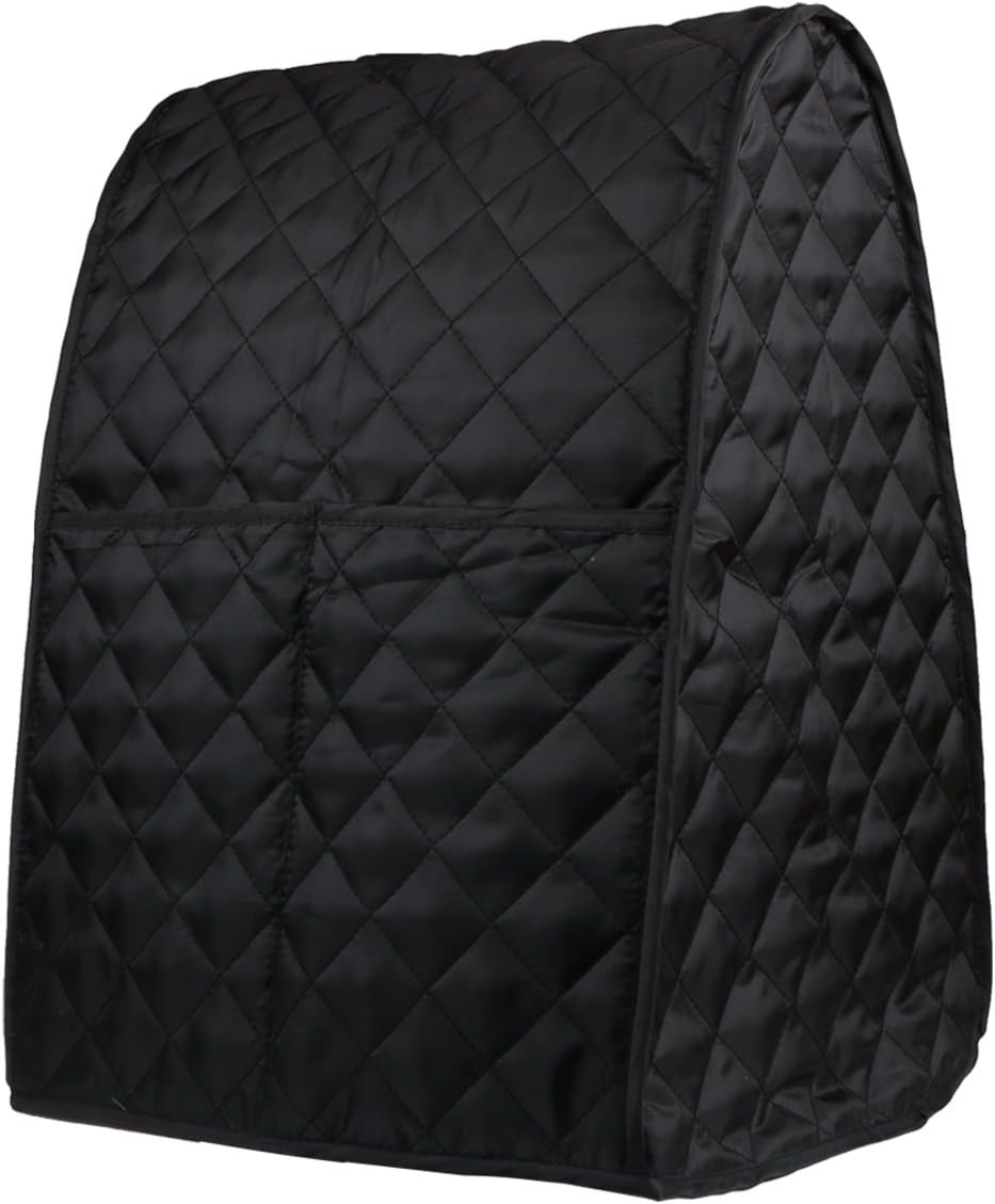 Evermarket Stand Mixer Dust Proof Cover with Pocket and Organizer Bag for Kitchenaid,Sunbeam,Cuisinart,Hamilton Mixer (Black)