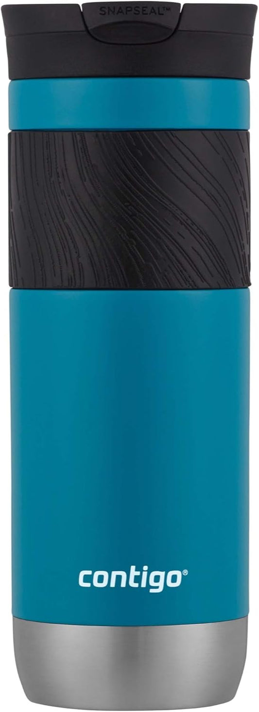Contigo Byron 2.0 Stainless Steel Travel Mug with SNAPSEAL Lid and Grip 20oz. Juniper