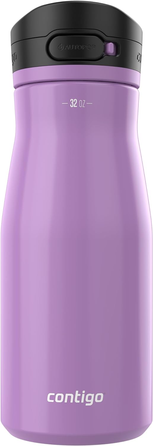 Contigo Jackson Water Bottle, 32 oz, Pansy