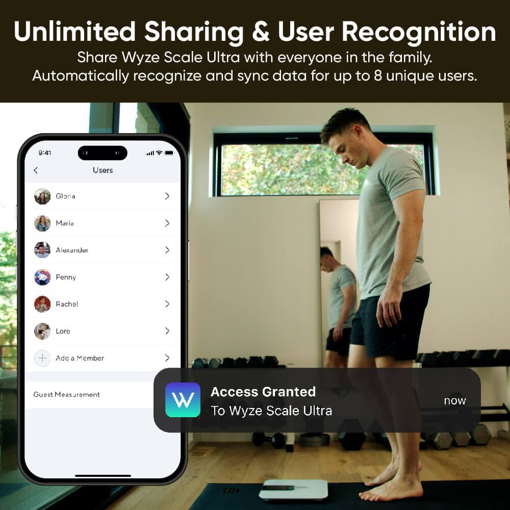 Smart Scale Ultra with 4.3" Color Display, Digital Scale for Body Weight BMI Muscle Mass, Heart Rate Monitor, Wi-Fi & Bluetooth Weight Scale with Baby/Pet/Luggage Mode, 400lbs