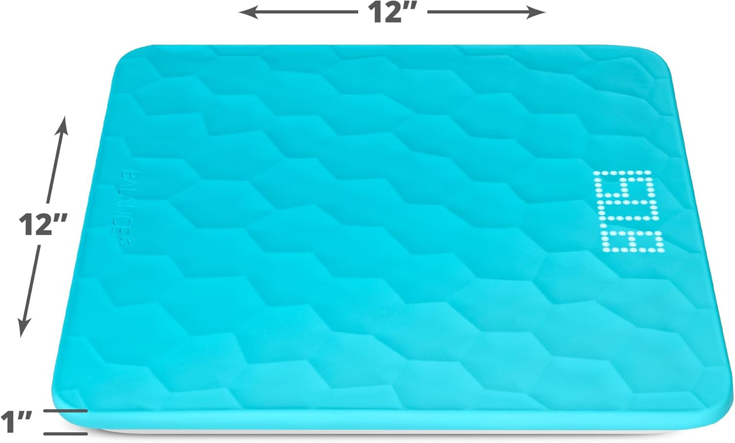 Greater Goods Colorful Designer Bathroom Scale: Non-Slip Silicone Cover, Hidden LED Display, Spot-On Precision, 400 lb Capacity