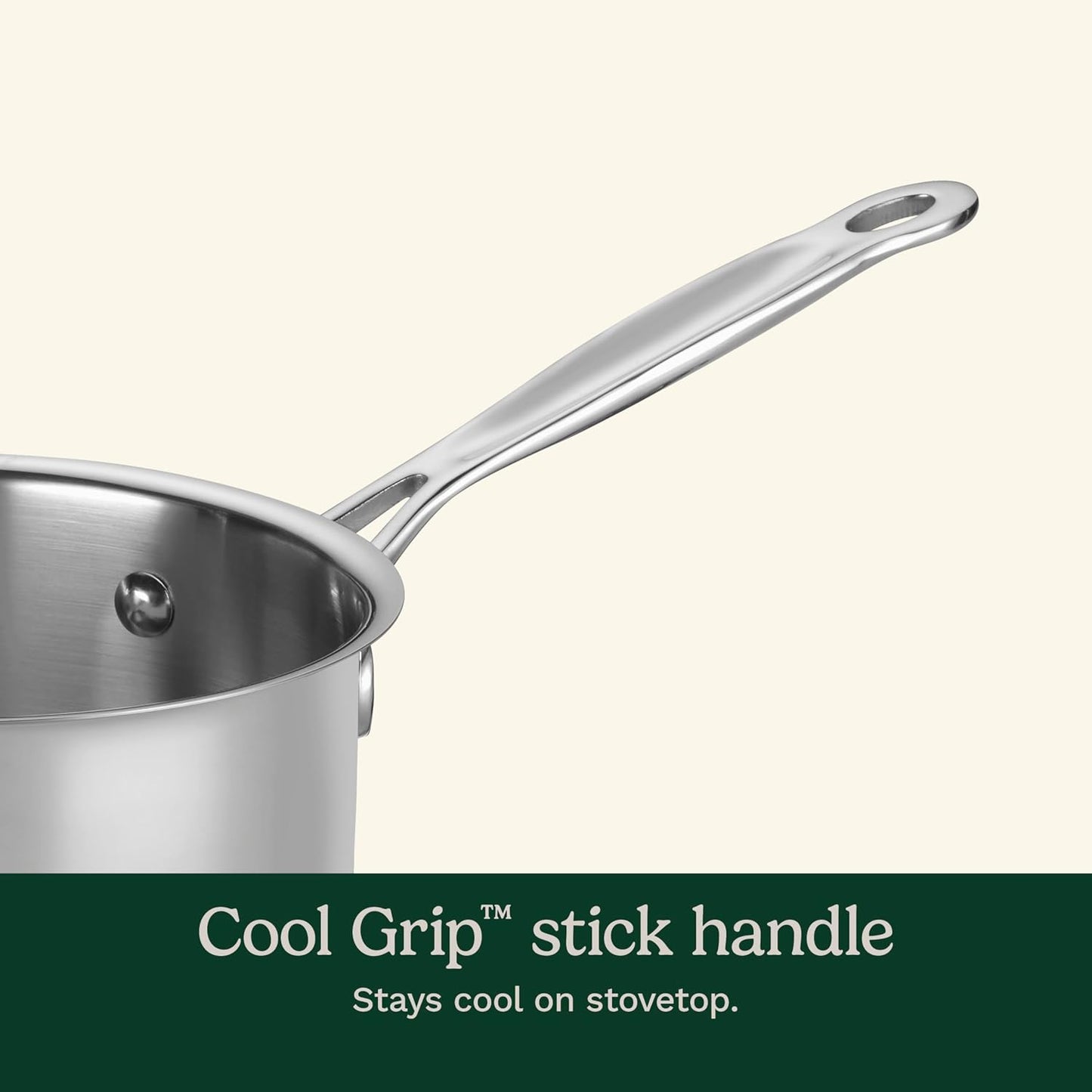 Cuisinart 1.5 Quart Saucepan w/Cover, Chef's Classic Stainless Steel Cookware Collection, 719-16