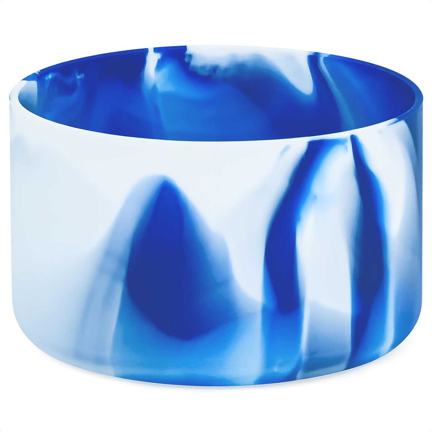 QIANHAI Protective Silicone Boots for Stanley Quencher Adventure 40oz Tumbler & IceFlow 30oz 20oz -Sport Water Bottle Bottom Sleeve Fits Hydro Flask -Stanley Cup Accessories (Mix-1BlueWhite)