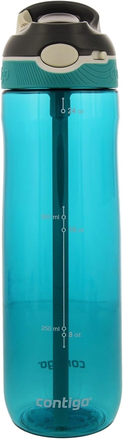 Contigo AUTOSPOUT Ashland Reusable Water Bottle, 24oz, Scuba