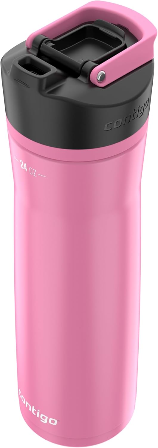Contigo Cortland Chill 2.0 Stainless Steel Water Bottle with AUTOSEAL Lid 24 oz Juniper and Azalea 2-Pack