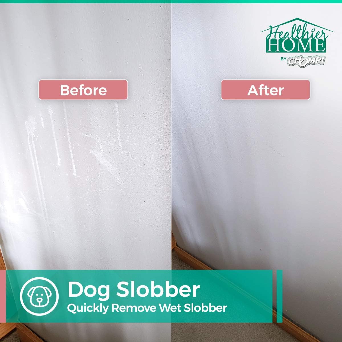 CHOMP! Painted Wall Cleaner Spray: Healthier Home 5-Minute CleanWalls 4-in-1 Multipurpose, Ceiling and Baseboard Cleaning - Dirt, Dust, Odor and Stain Remover - 32 Oz (Meadow Breeze)……