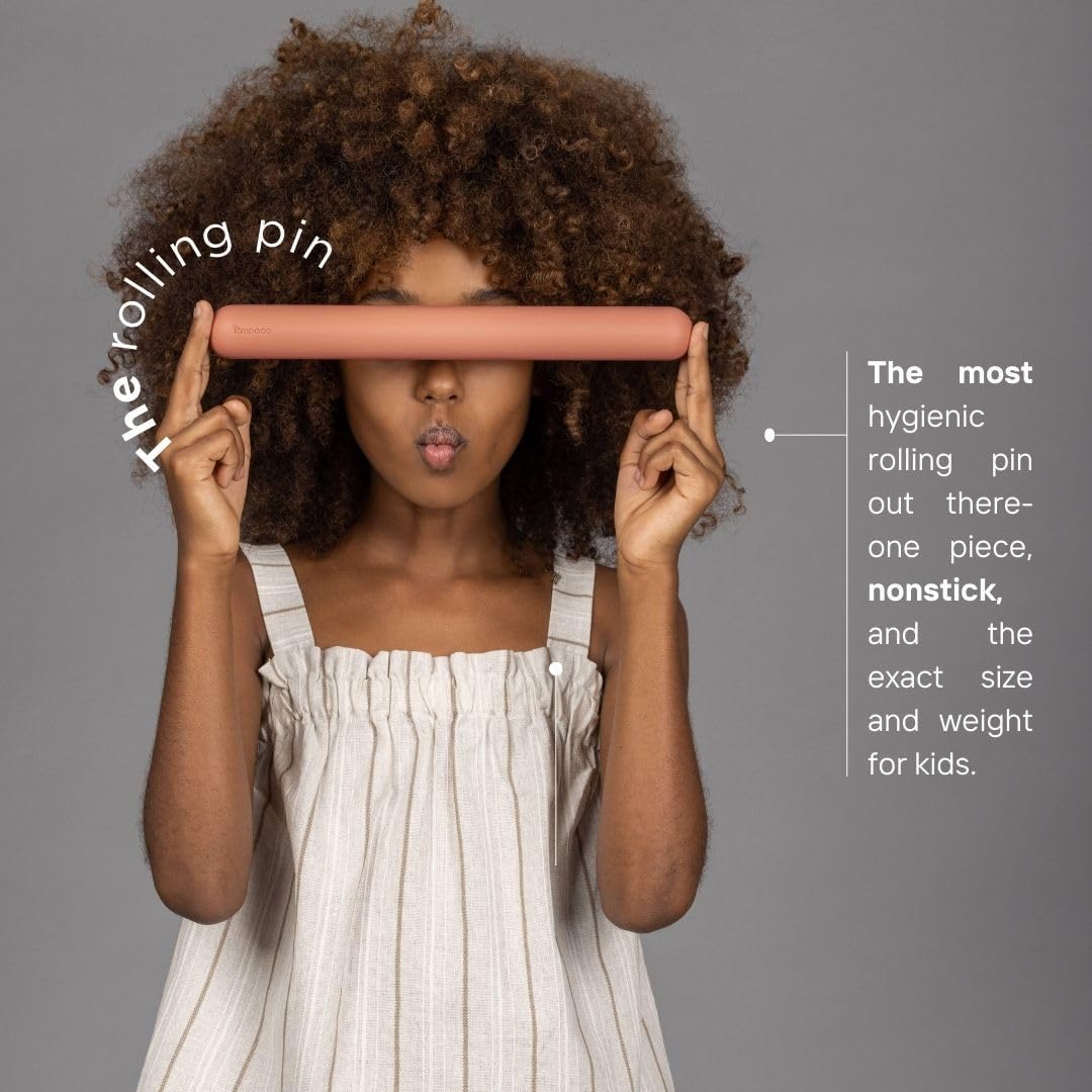 Tampoco Real Kids Cooking & Baking Set – Montessori Kitchen Tools for Real Cooking with Food-Safe Silicone Utensils – Functional & Fun Gift for Young Chefs