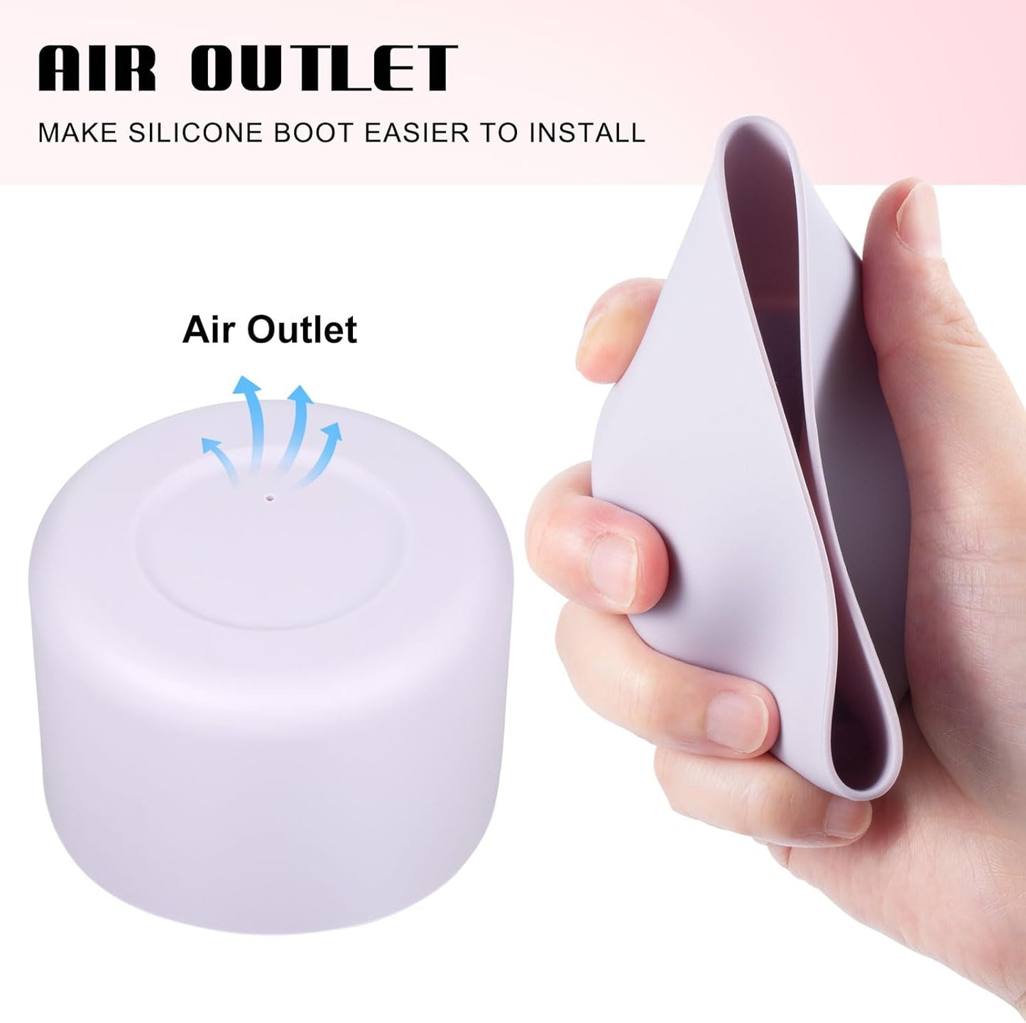 Silicone Boot for Hydro Flask 12-40 OZ Water Bottle, Boot for Stanley Cup 40 30 OZ, Bottom Boots for Hydroflask Sports Water Bottles, Silicone Bottom Cover Sleeve