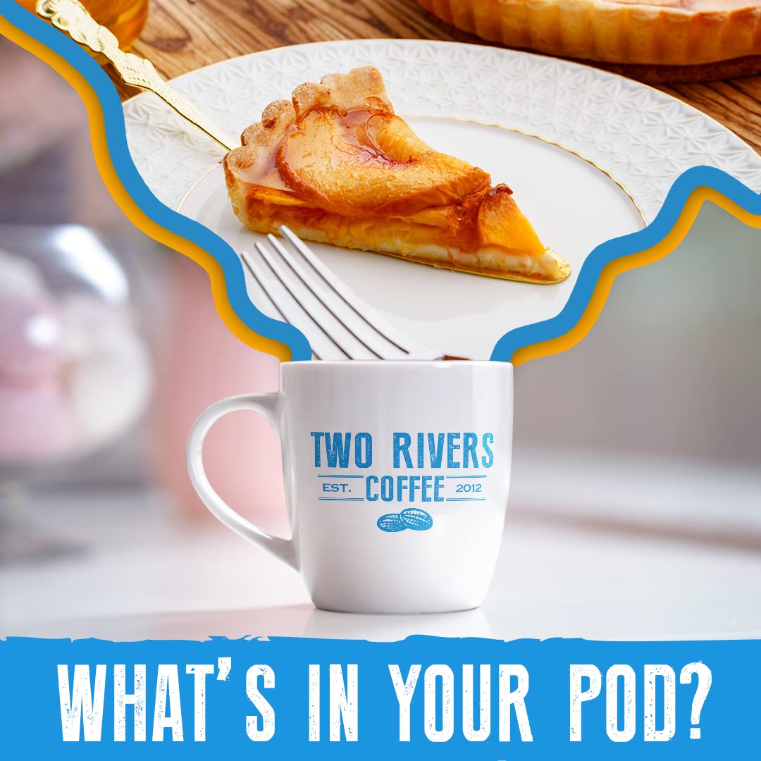 Two Rivers Coffee Dessert Coffee Pods Sampler Compatible with K Cup Brewers Including 2.0, Flavored Single Serve Variety Pack, 52 Count