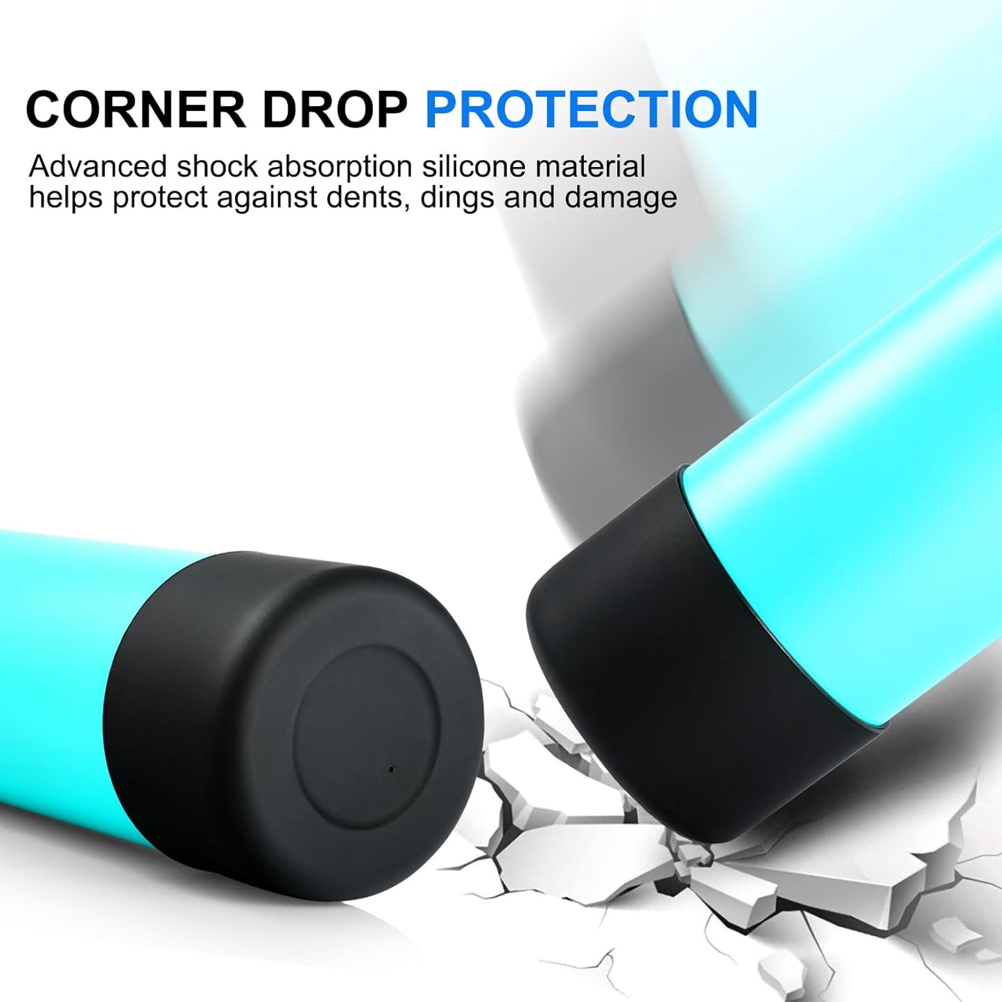 Silicone Boot for Hydro Flask 12-40 OZ Water Bottle, Boot for Stanley Cup 40 30 OZ, Bottom Boots for Hydroflask Sports Water Bottles, Silicone Bottom Cover Sleeve