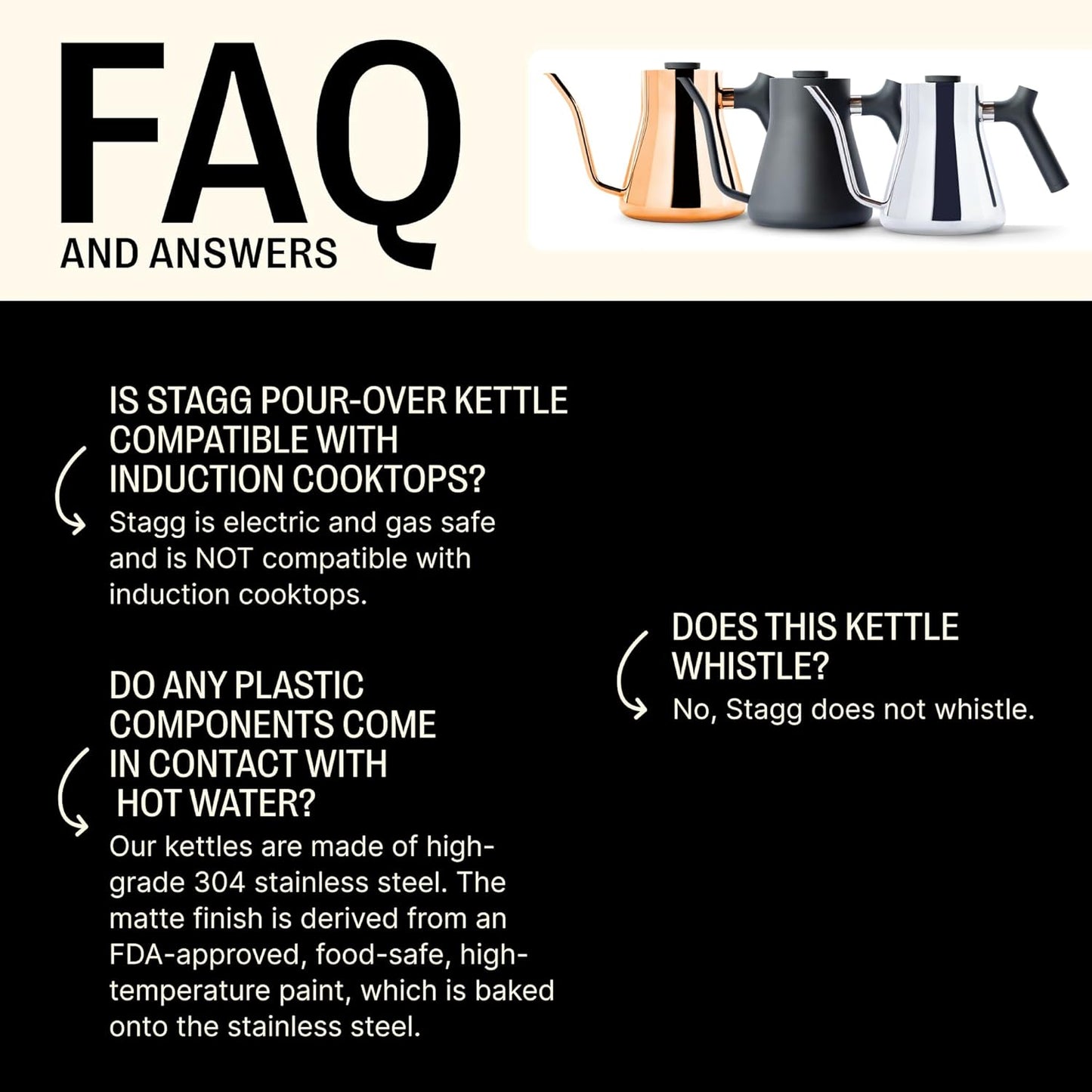 Fellow Stagg Stovetop Pour-Over Coffee and Tea Kettle - Gooseneck Teapot with Precision Pour Spout, Built-In Thermometer, Matte White, 1 Liter