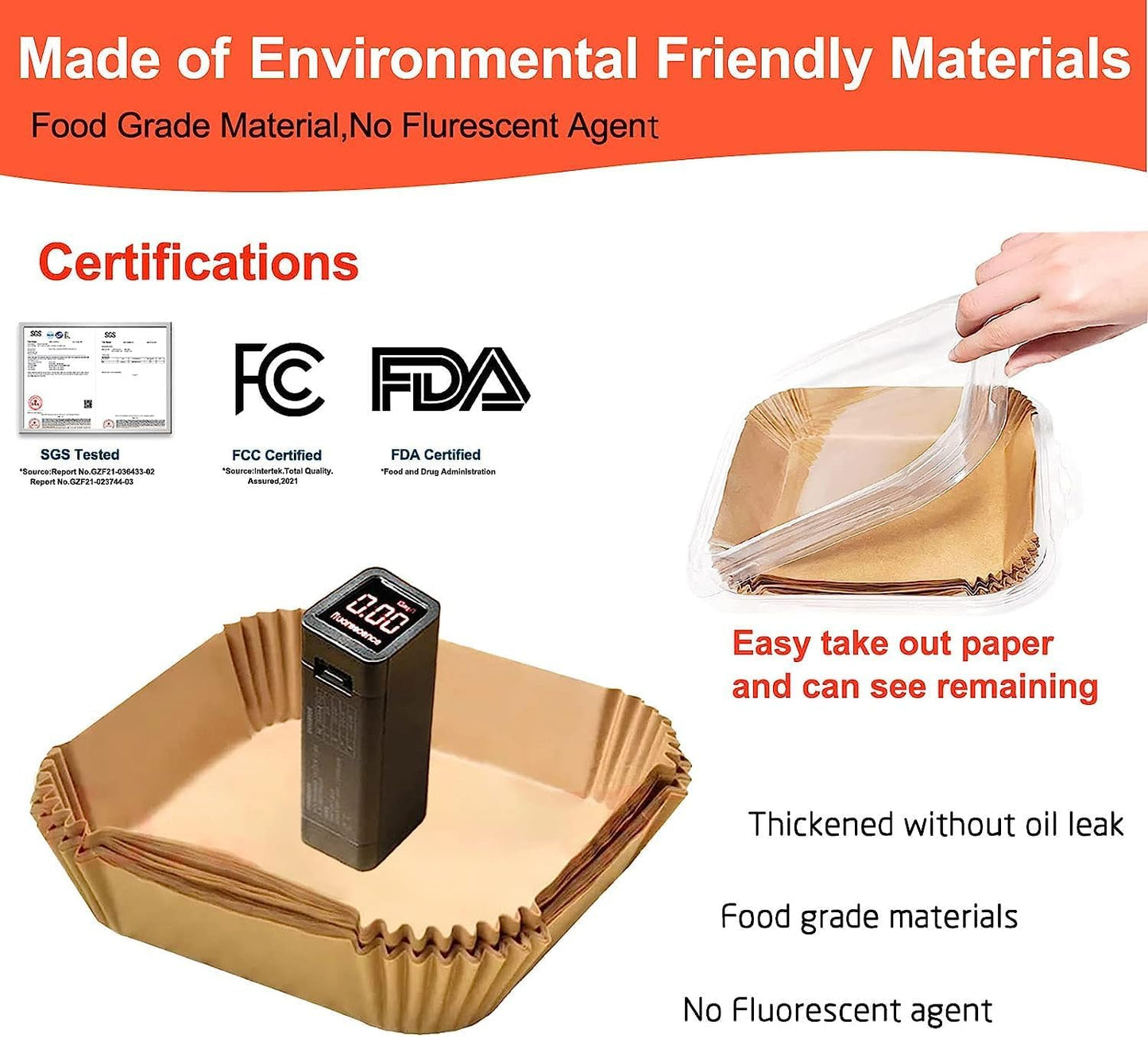 Air Fryer Liners Disposable 4QT, Chefman Air Fryer Liners, 4qt Air Fryer Liner, 7 inch 4 Quart Parchment Paper for 3-5QT