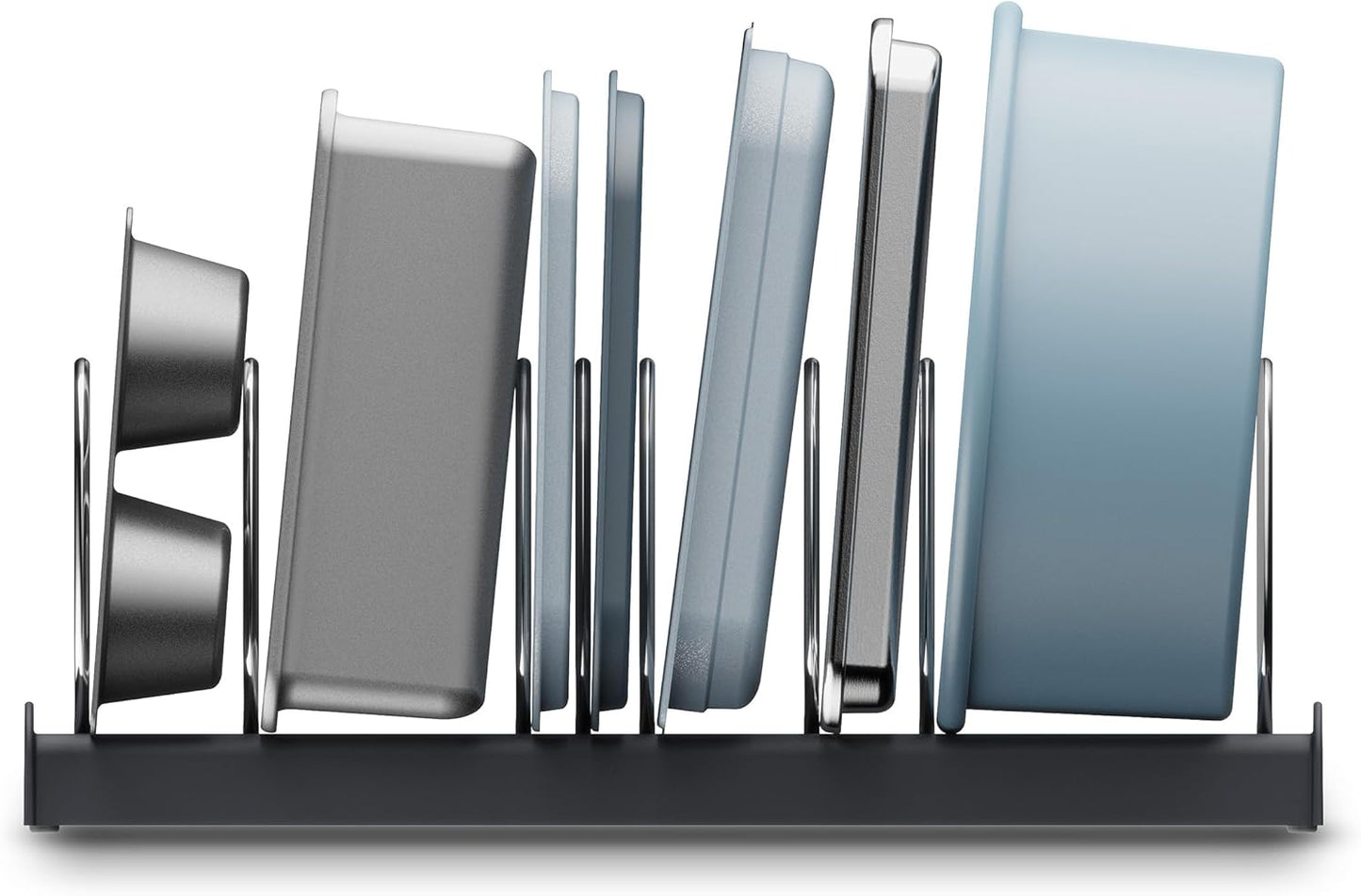 Joseph Joseph DrawerStore Cookware Organizer, Baking Tray Rack, Space Saving Storage for Pans, Lids, Cutting Boards