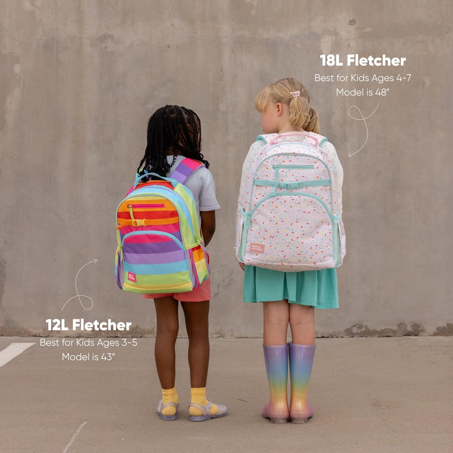 Simple Modern Medium Toddler Backpack for School Girls and Boys | Kindergarten Elementary Kids Backpack | Fletcher Collection | Kids - 15" tall | Under the Sea