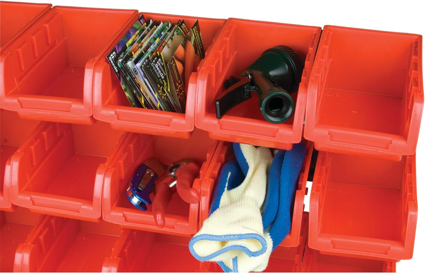 Performance Tool W5186 15-Bin 3-Tier Table Top Storage Organizer Rack.