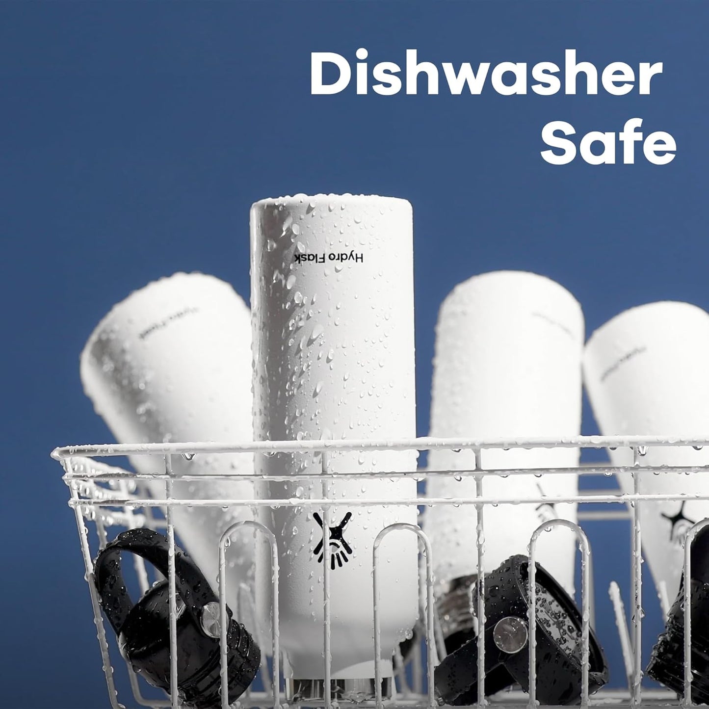 Hydro Flask Water Bottle - Insulated Stainless Steel - Wide Mouth Flex Lid, Non Spill, Leakproof and Refillable in 32 Oz Stone Gray