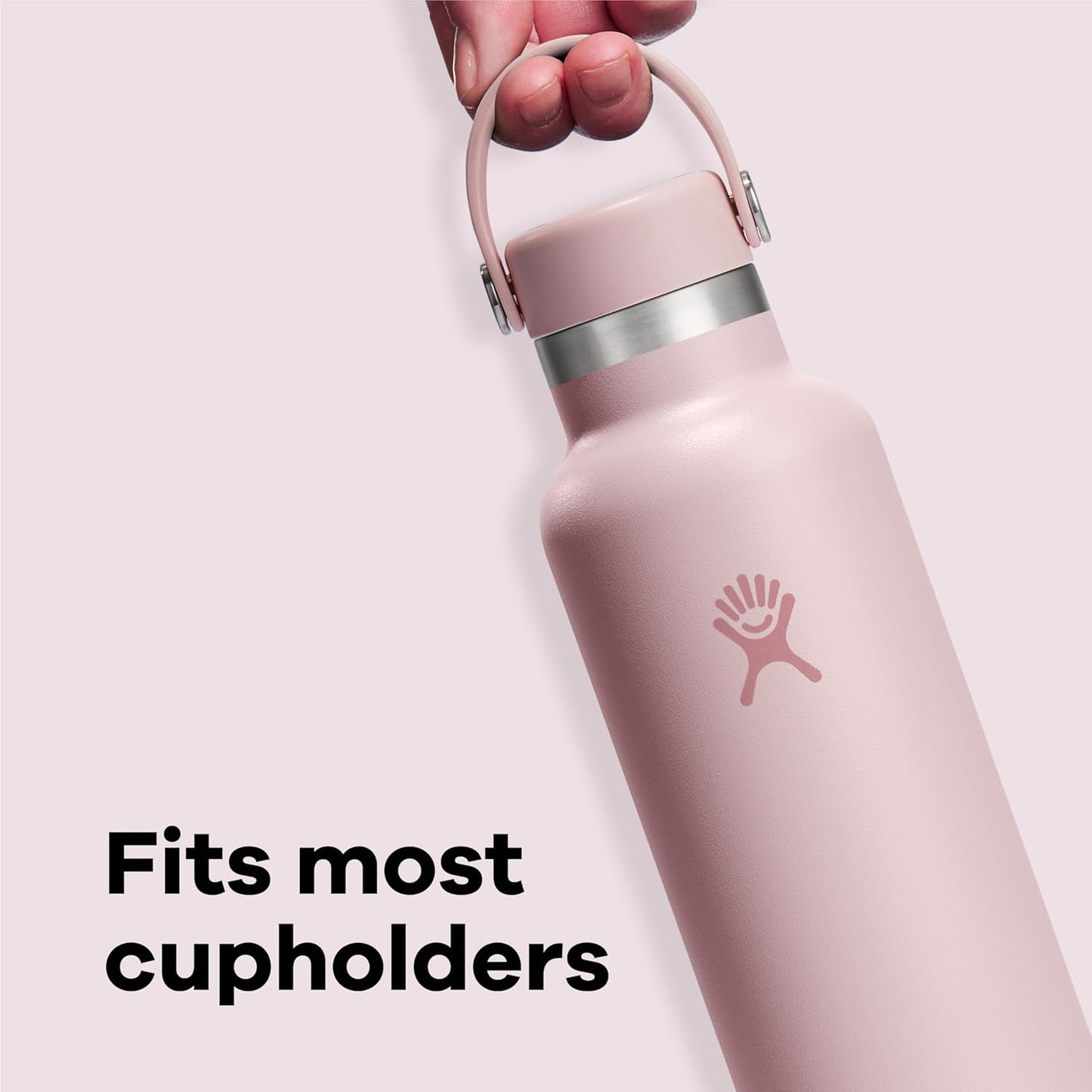 Hydro Flask Water Bottle - Insulated Stainless Steel - Non Spill, Leakproof in 21 Oz Reef Pink