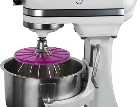 Whisk Wiper® PRO compatible with KitchenAid Bowl-Lift Stand Mixers - Mix Without The Mess - The Ultimate Stand Mixer Accessory - Only Compatible With 6-Wire Whisks (Color: Violet)