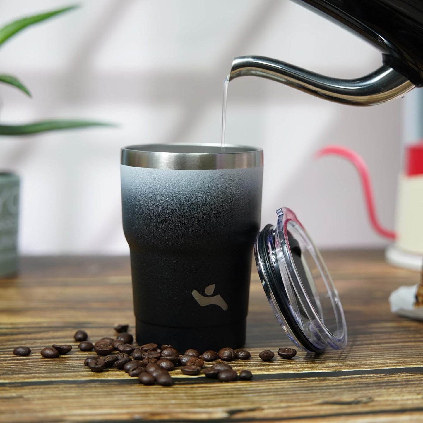 10 oz Tumbler with Handle and 2 Straw 2 Lid, Insulated Water Bottle Stainless Steel Vacuum Cup Reusable Travel Mug,Ocean Dream