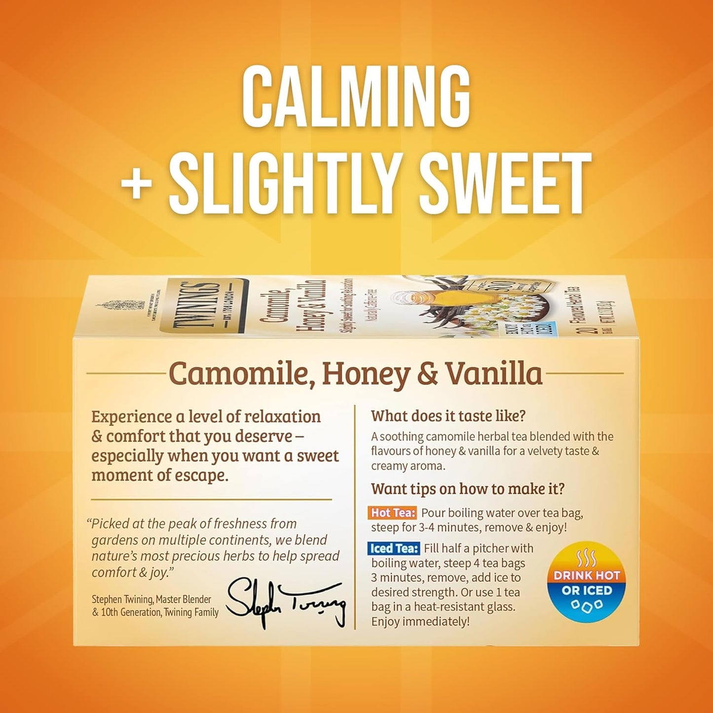 Twinings Tea Chamomile Honey and Vanilla Tea, 20 ct