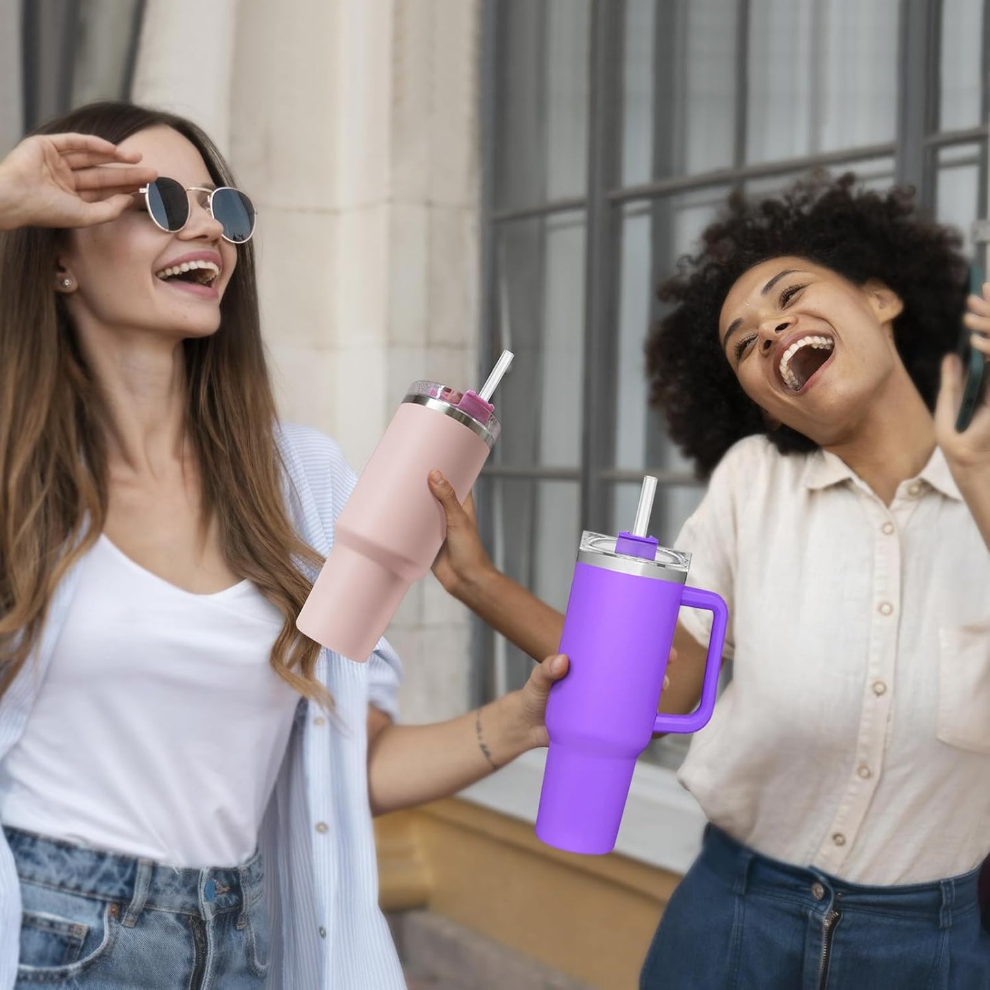 Dishwasher Safe Replacement Straw for Stanley Cup 64oz 40oz 30oz, 12 Pcs Reusable Long Clear Straw with Clear Brush for Stanley Cup Accessories, BPA Free