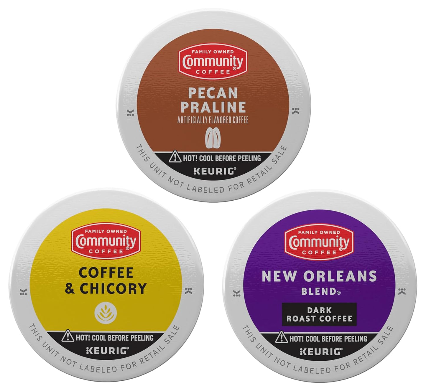 Community Coffee Taste of New Orleans Variety Pack 36 Count Coffee Pods, Compatible with Keurig 2.0 Brewers (12 Count, 3 Pack)