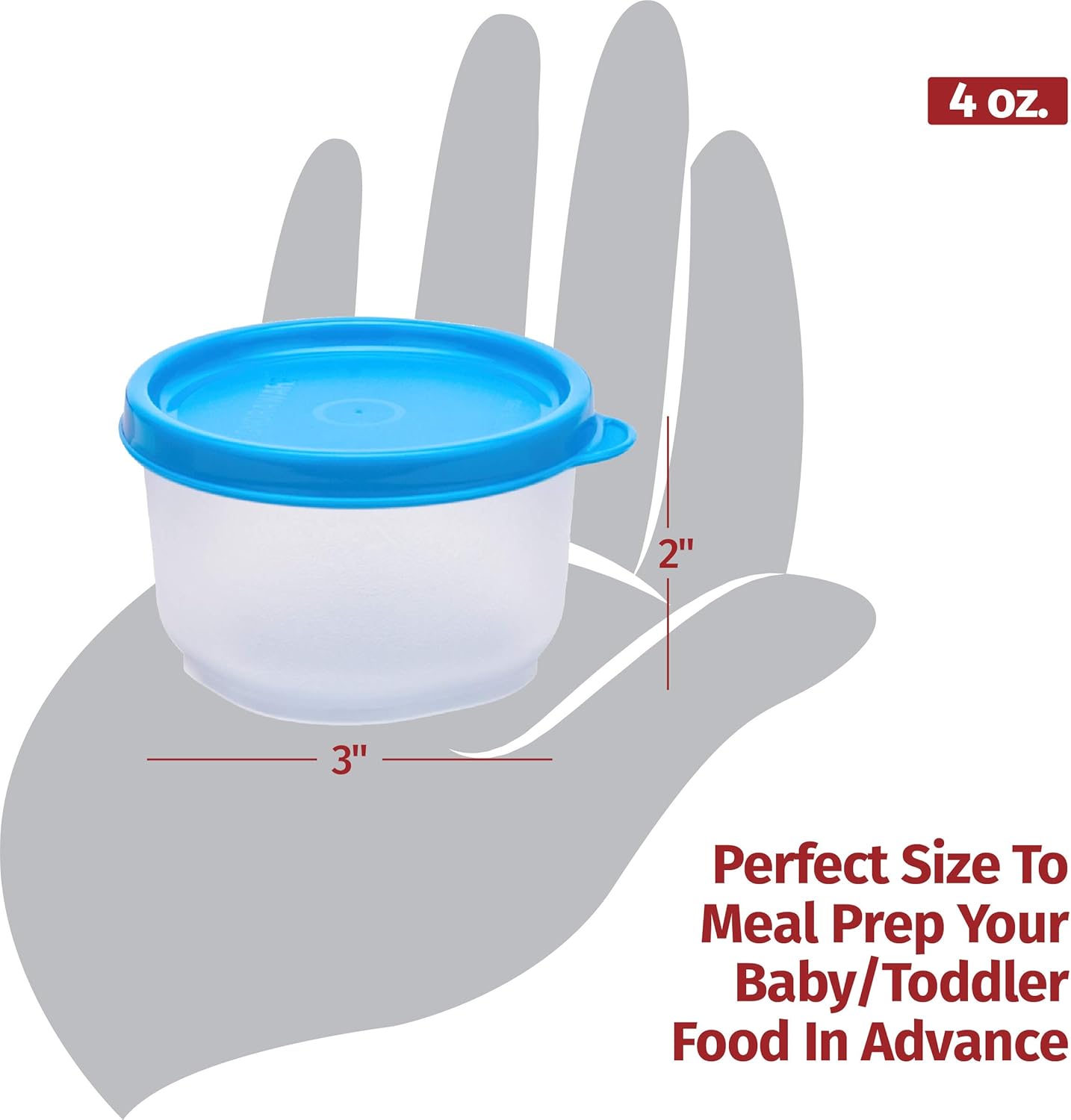 SIGNORA WARE Condiment Containers with Lids- 6 pk. 4 oz.Salad Dressing to go Small Food Storage Containers- Sauce Cups Leak proof Reusable Plastic BPA free for Lunch Box Picnic Travel