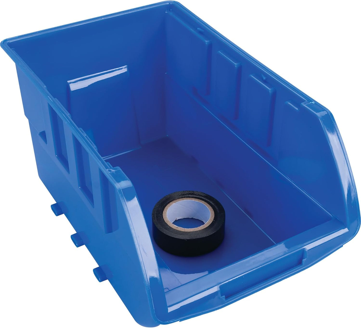 Performance Tool W5196 Large Stackable Storage Trays - Adjustable for Vertical or Horizontal Position, Blue, Pack of 4