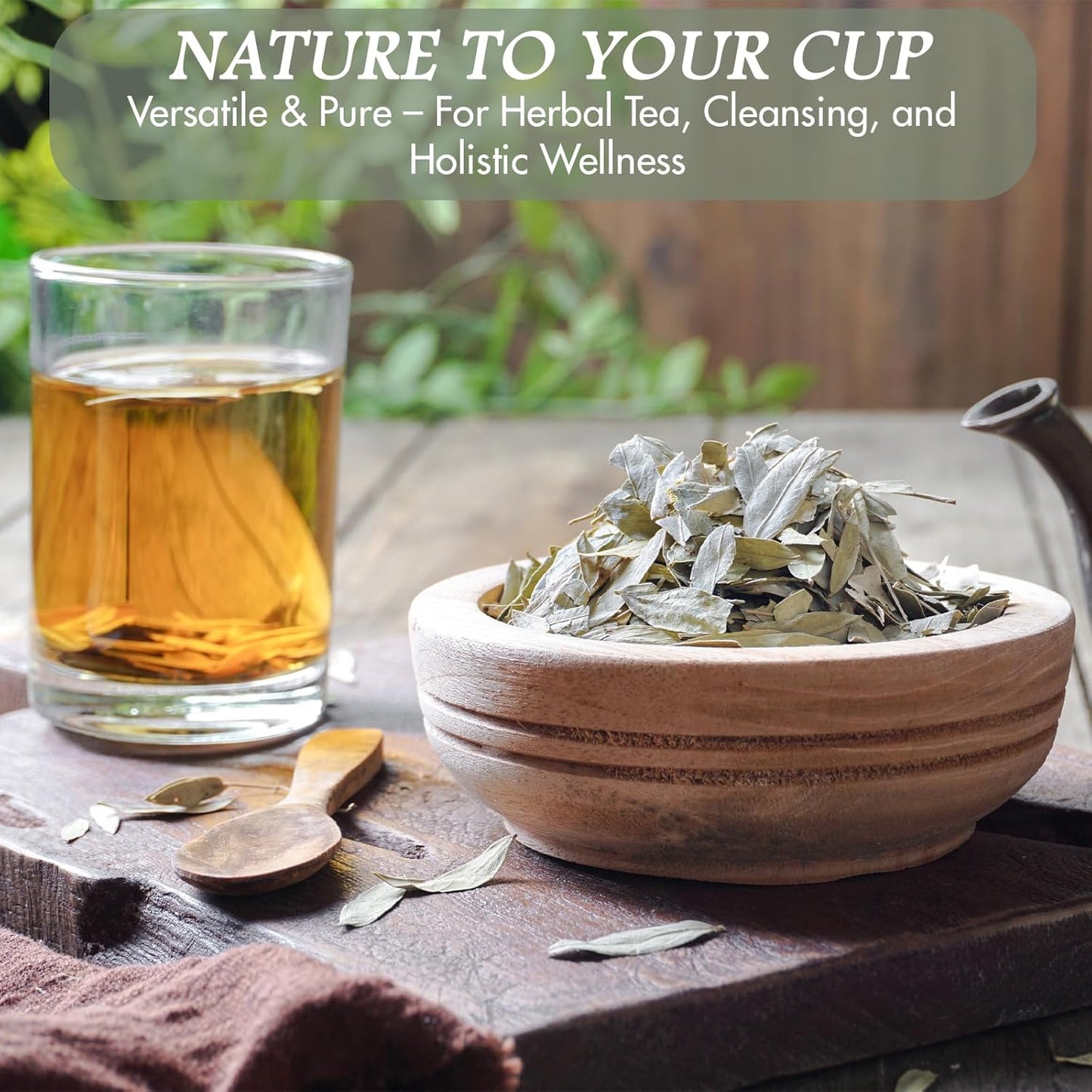 Cure Wid Pure Certified Organic Dried Senna Leaves 4oz Resealable Pack - Non-GMO Organic Senna Tea For Constipation Relief - Senna Leaf Tea To Support Digestion & Regulate Bowel Movements Hojas De Sen