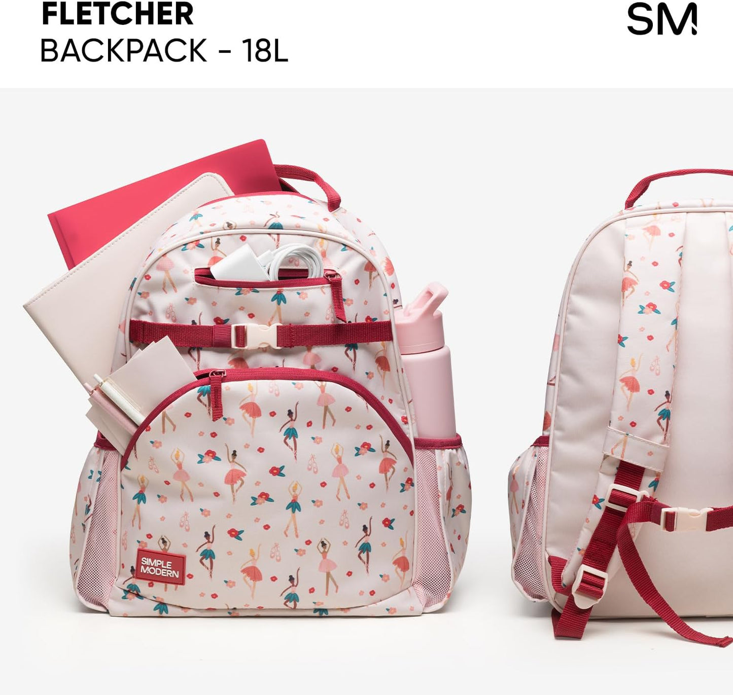 Simple Modern Large Paw Patrol Kids Backpack for School Girls and Boys | Elementary Backpack for Teen | Fletcher Collection | Kids - 16" tall | Paw Patrol Outdoor Adventures